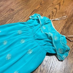 Forever 21 Blue Ruffle Dress